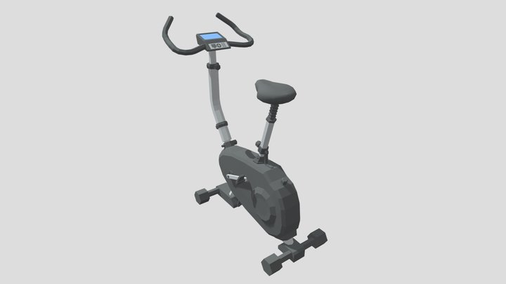 FREE LowPoly Crossfit - Bike 3D Model