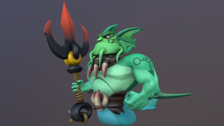 Warrior of the Ocean 3D Model