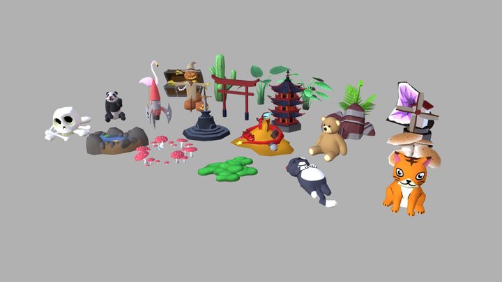 Bonsai Portfolio Assets 3D Model