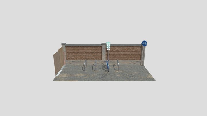 BIKE PARK - Graffiti wall  for Procreate app 3D Model