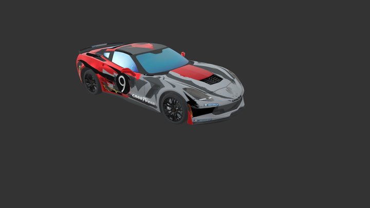 Racecar Embed 3D Model