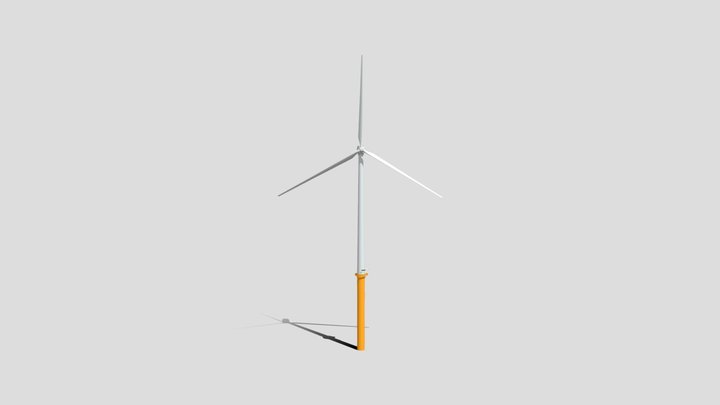 Wind Turbine 3D Model