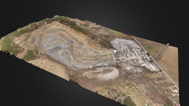 Luleč quarry, UAV aerial photogrammetry 3D Model