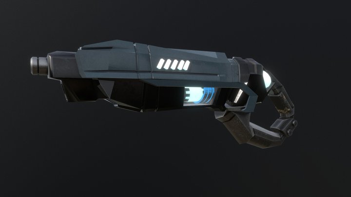 Gun Sci-fi 3D Model