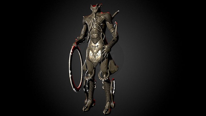Warframe - Nezha Helmet 3D Model
