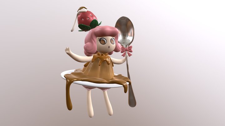 Pudding Girl! 3D Model