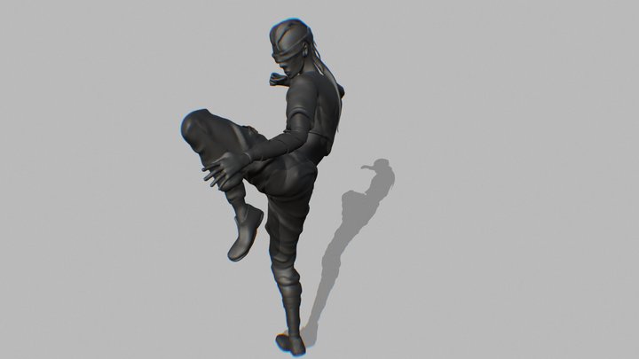 Martial Art Guy 3D Model