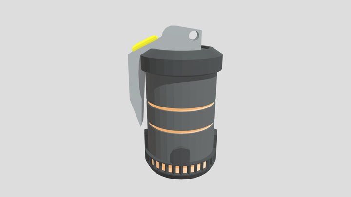 Sci-Fi Incendiary Grenade 3D Model