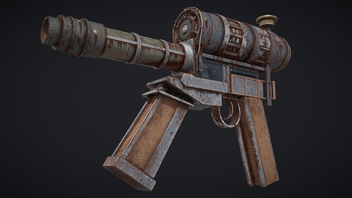 Motorized nailgun 3D Model