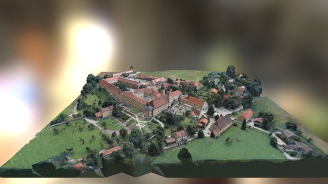 Kloster der Franziskanerinnen Au am Inn 3D Model