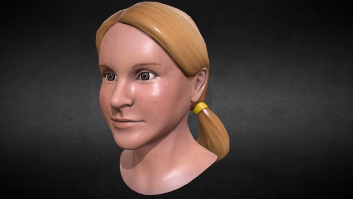 Character Bust - Female Game Res 3D Model