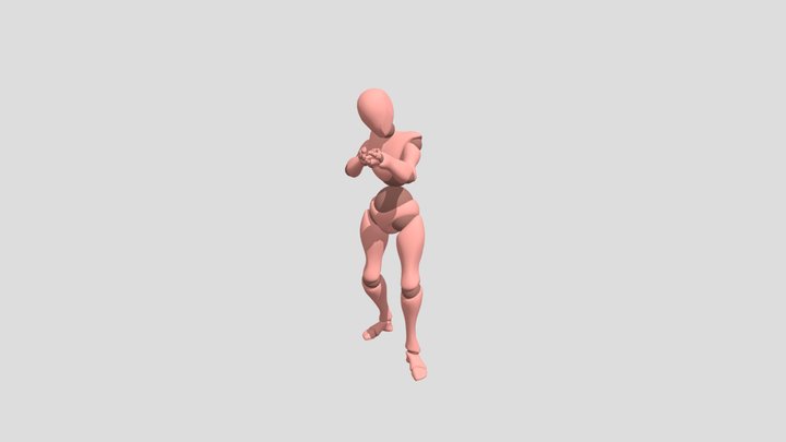 Stepping Backward 3D Model