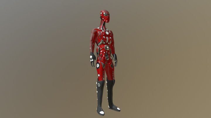 Alien - Red Trooper 3D Model