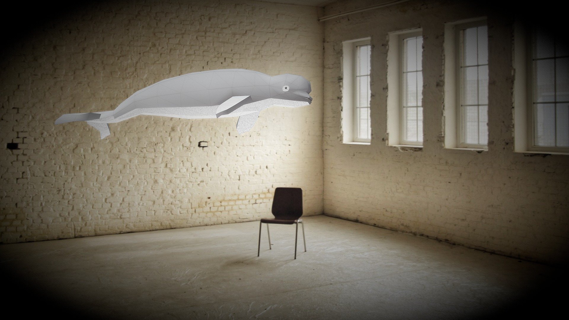 beluga lampshade by Sofs — Sketchfab embed 3D viewer