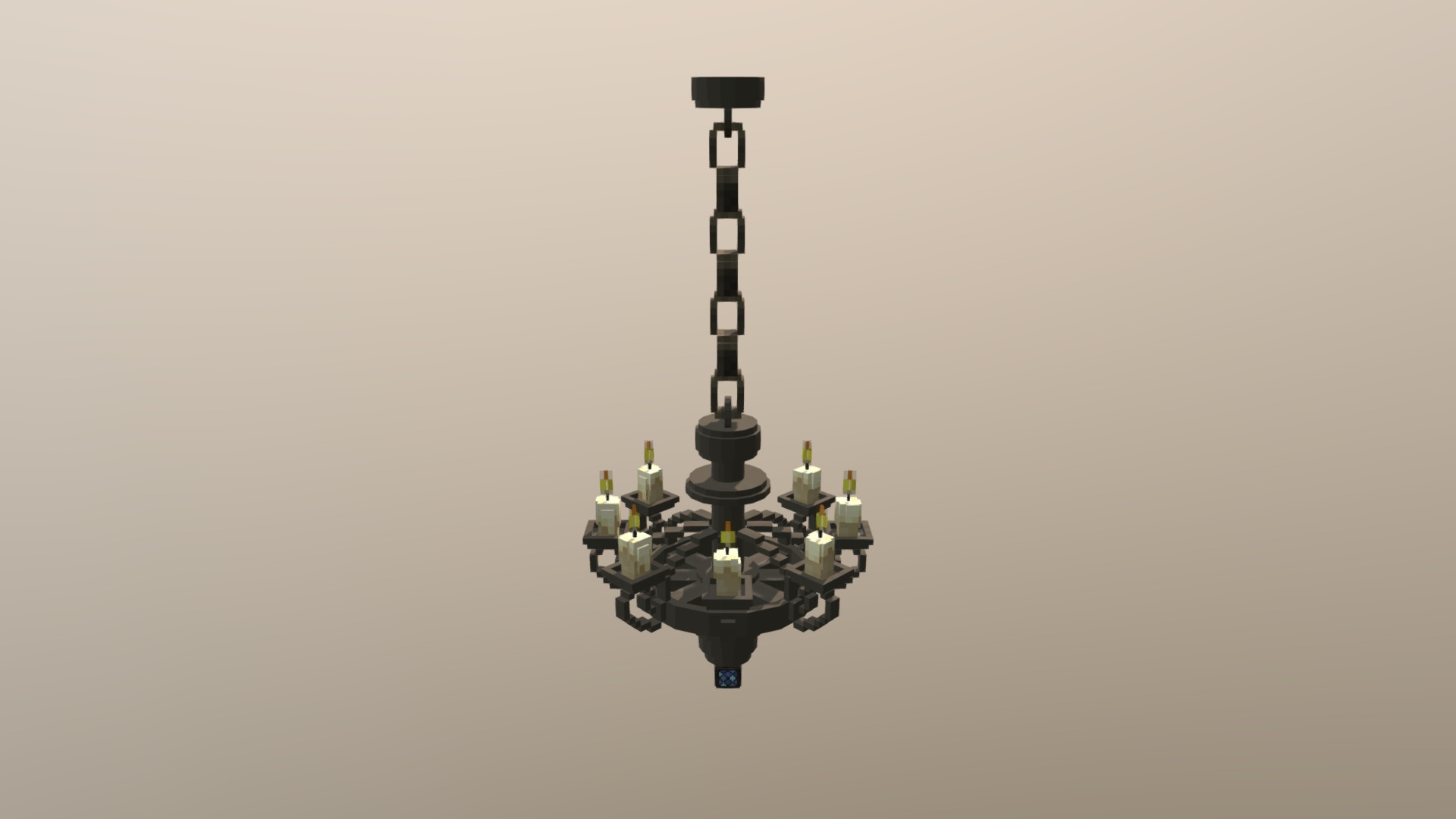 Chandelier Free 3d Model By, How To Make Chandelier Minecraft