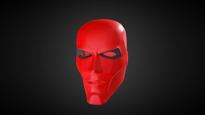 Red Hood Helmet 3D Model