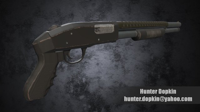 Hunter Dopkin Mossberg Shotgun 3D Model