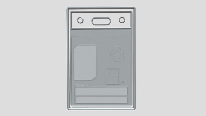 SCP Neck Identity Card (SCP Foundation) 3D Model