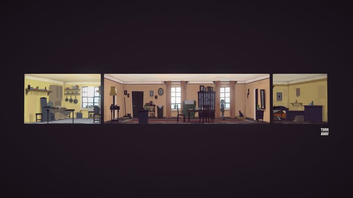 Torn Away - New Home Interior 3D Model