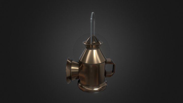 Hand Lantern (Bronze) 3D Model