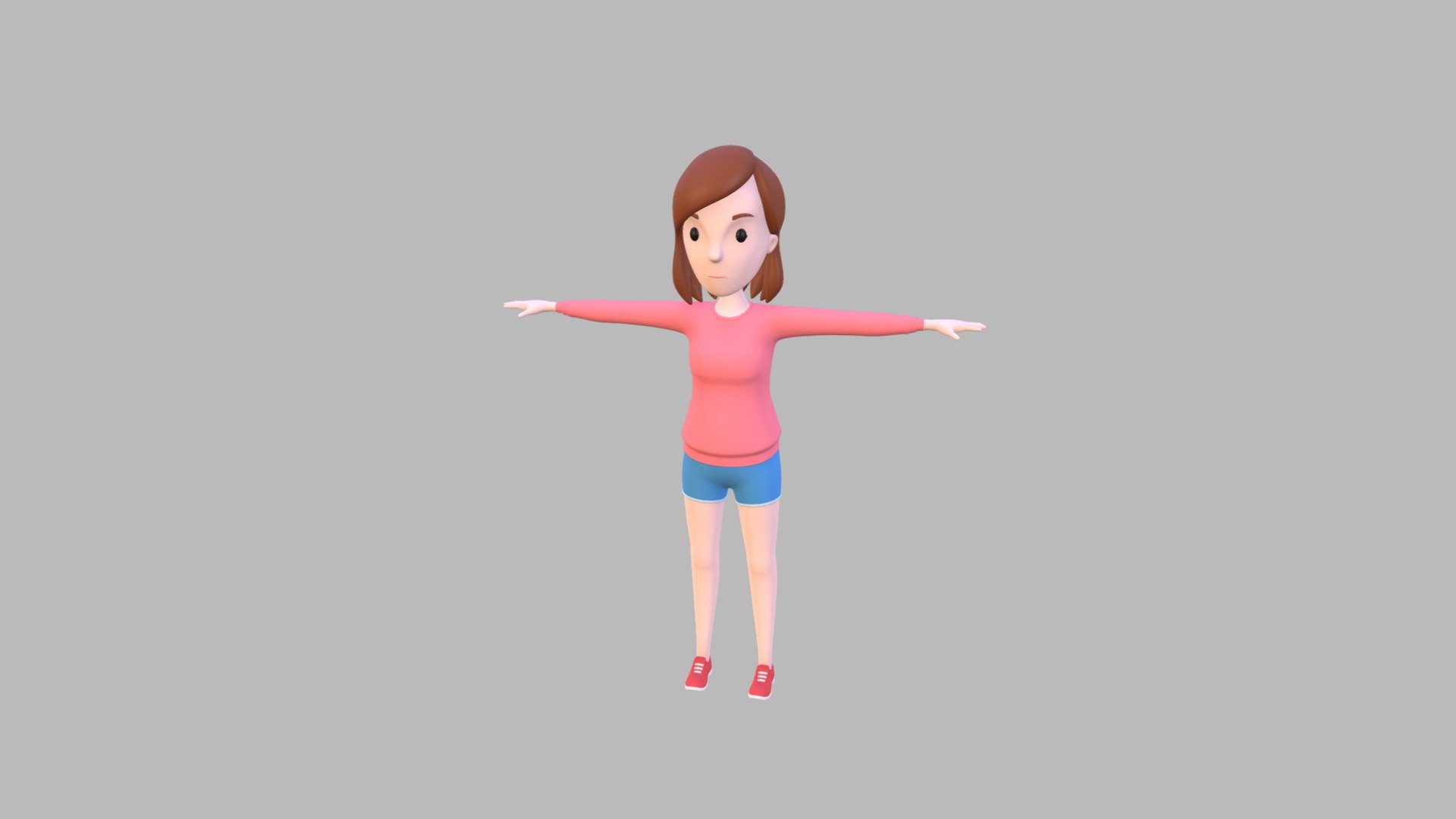 CartoonGirl005 Girl - Buy Royalty Free 3D model by bariacg [fb24b38 ...