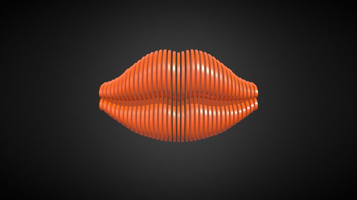 Parametric Lip 3D model 3D Model