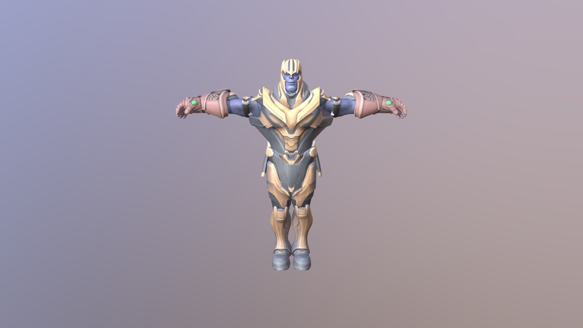 Thanos T- Pose - Download Free 3D model by Jav0k (@Jav0k) [fb25ea1]