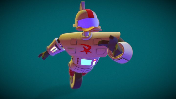 Gizmo Duck Animation 3D Model