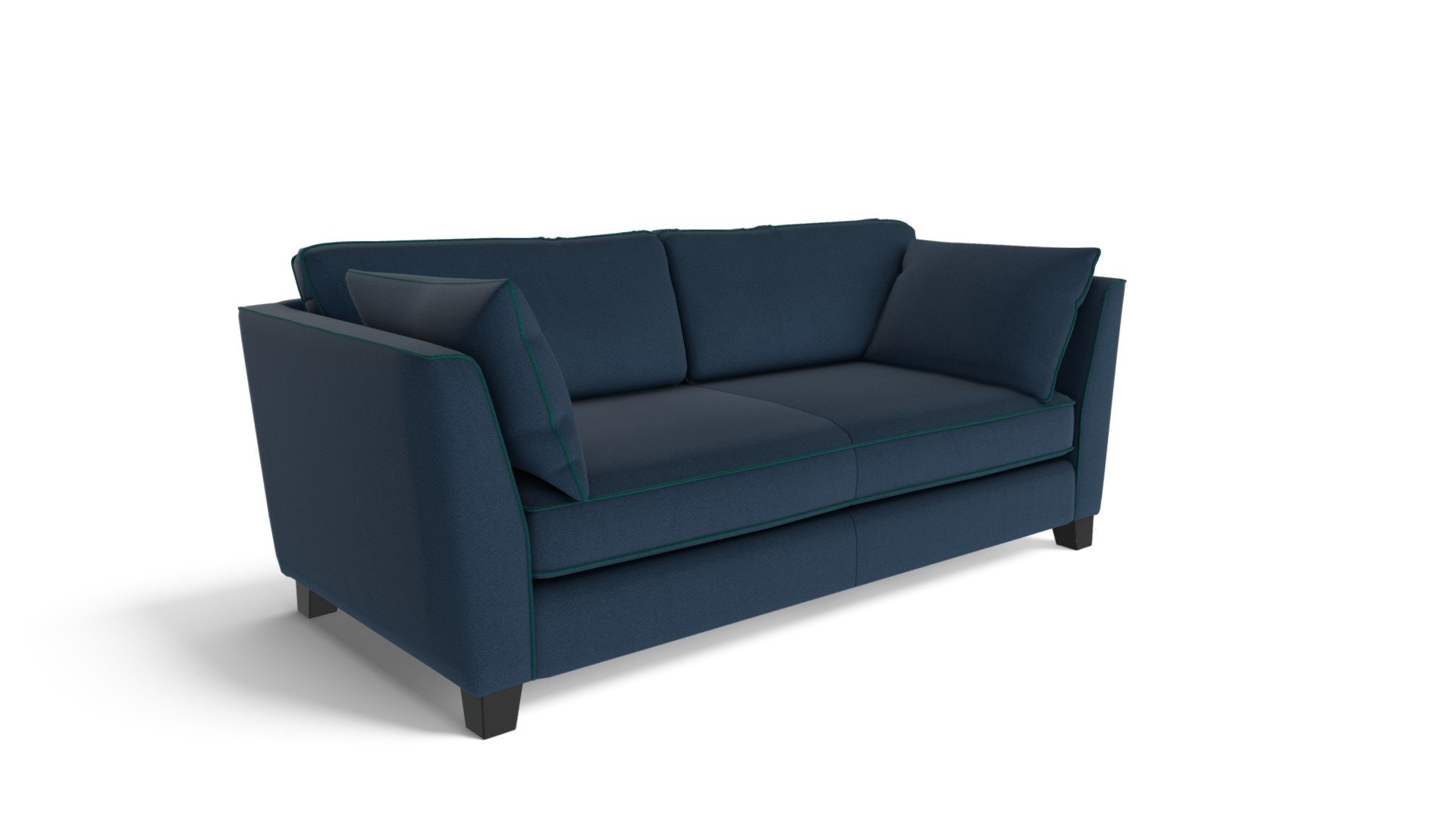 Wolseley 3 Seater Sofa,  Navy Velvet