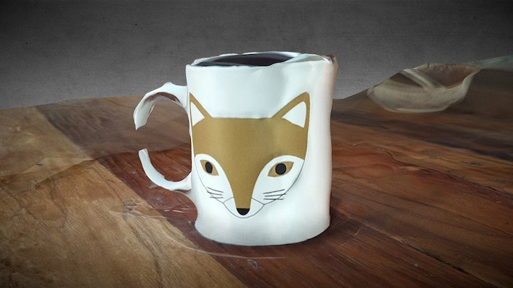 Fox Mug 3D Model
