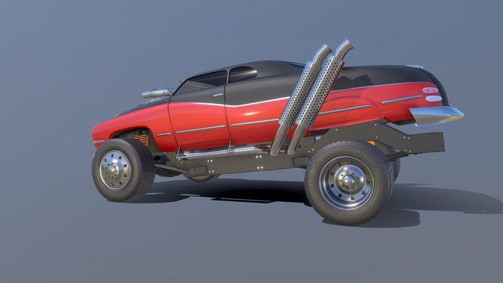 OFFROAD 2089: Vintage Coupe 3D Model