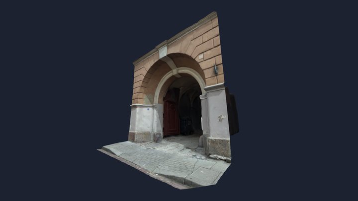 Vilnius Archway Old Town PhotoScan 3D Model