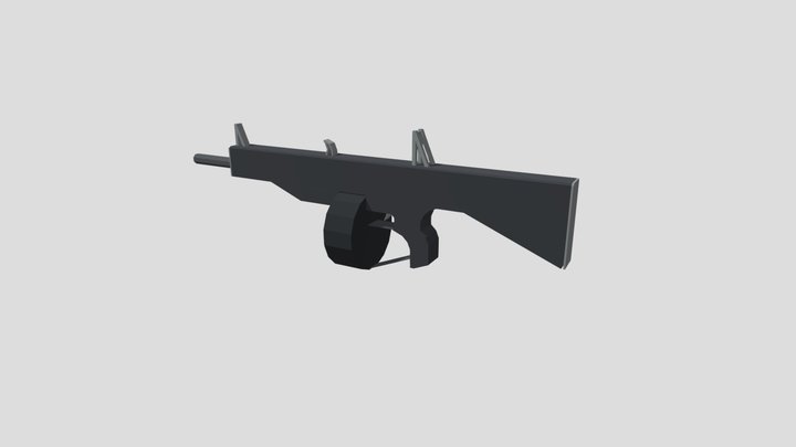 Minecraft AA-12 3D Model