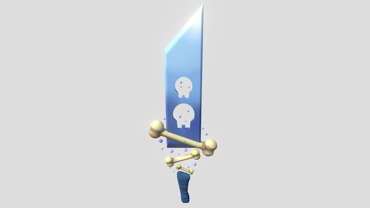 Skull Sword 3D Model