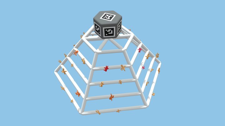 Coral Gardening Frame AprilTags25h9 3D Model