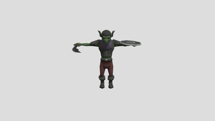 Lowpoly Goblin 3D Model