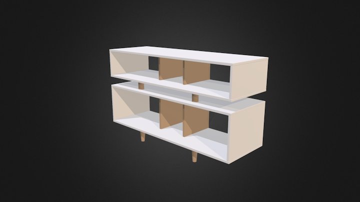 Media Cabinet 3D Model