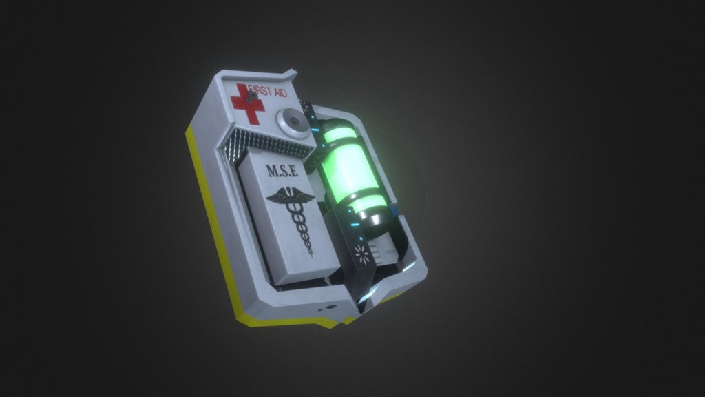 Half Life 2 medkit clean 3D model by Jarret Vignone (jarret