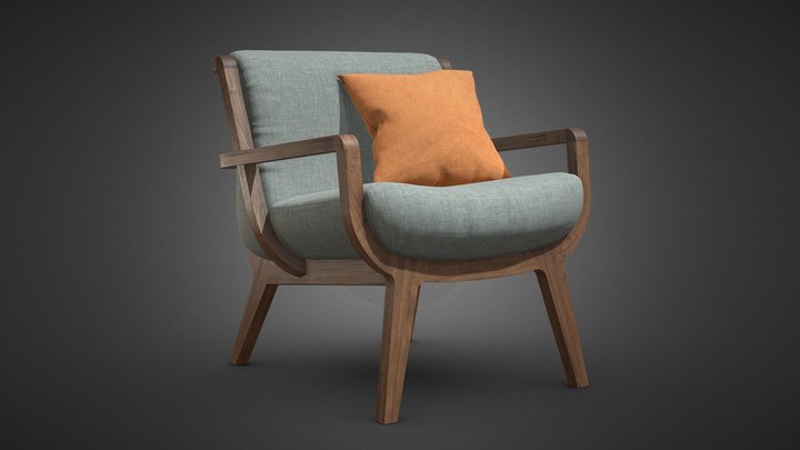 Kaya Lounge Chair 3D Model