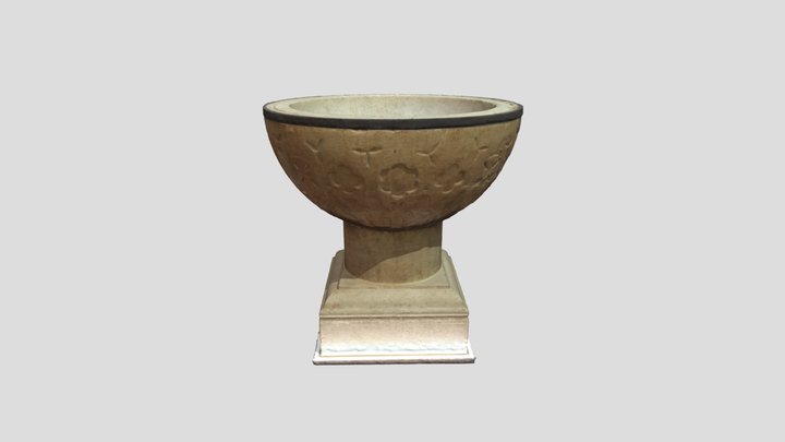 Pila bautismal de Miguel de Cervantes 3D Model
