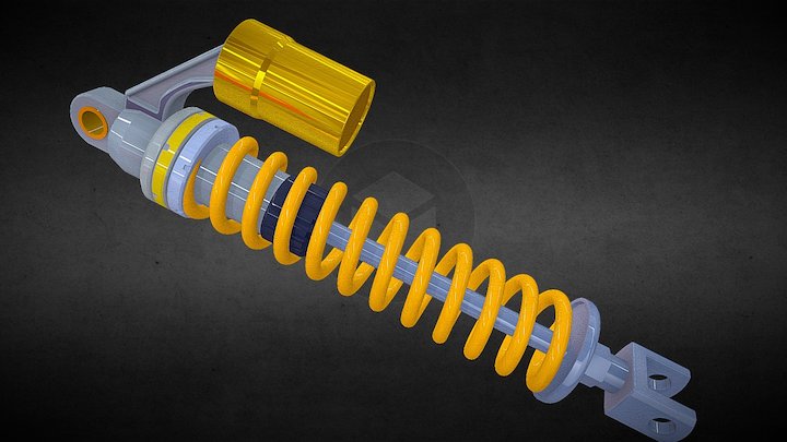 320mm motor suspension 3D Model