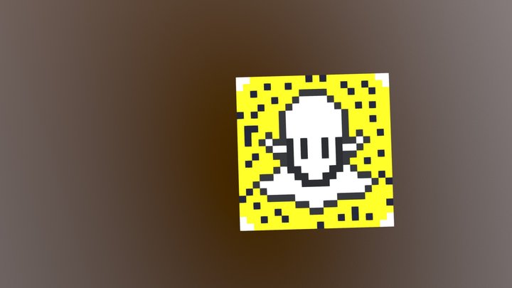 Snapchat Pixel Art 3D Model