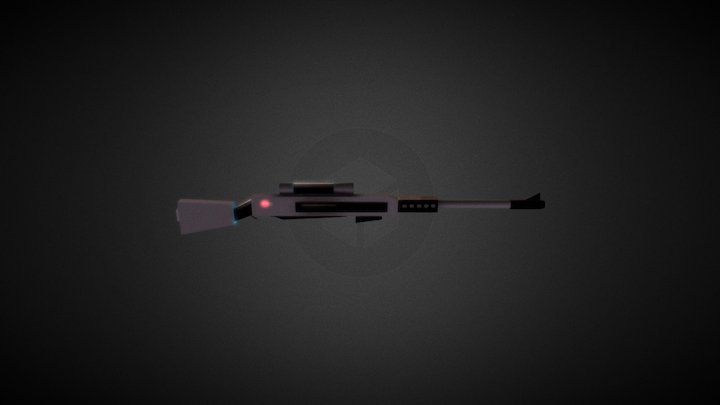 Sniper Rifle V2 3D Model