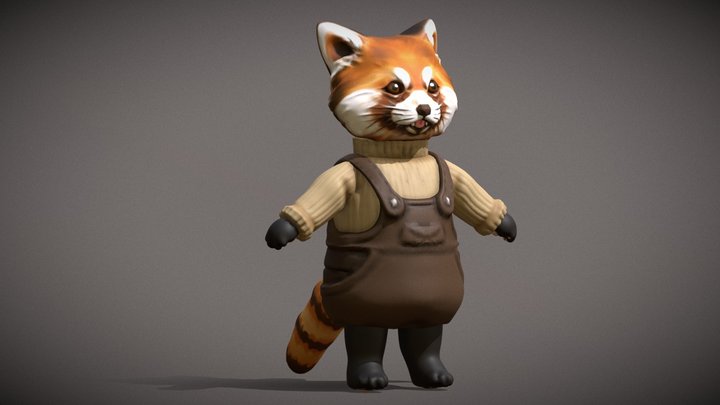 RED PANDA 3D Model