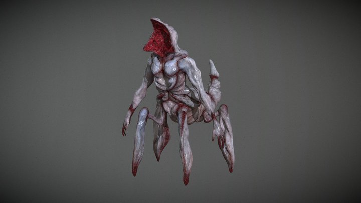 Weaver Husk Monster 3D Model
