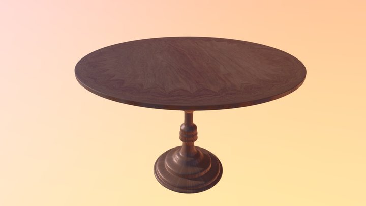 Round Table 3D Model