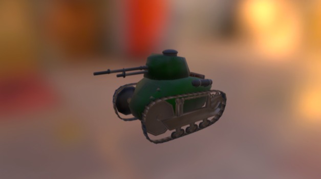 Cartoony tank - 3D model by jeff_macarthur [fb35902] - Sketchfab