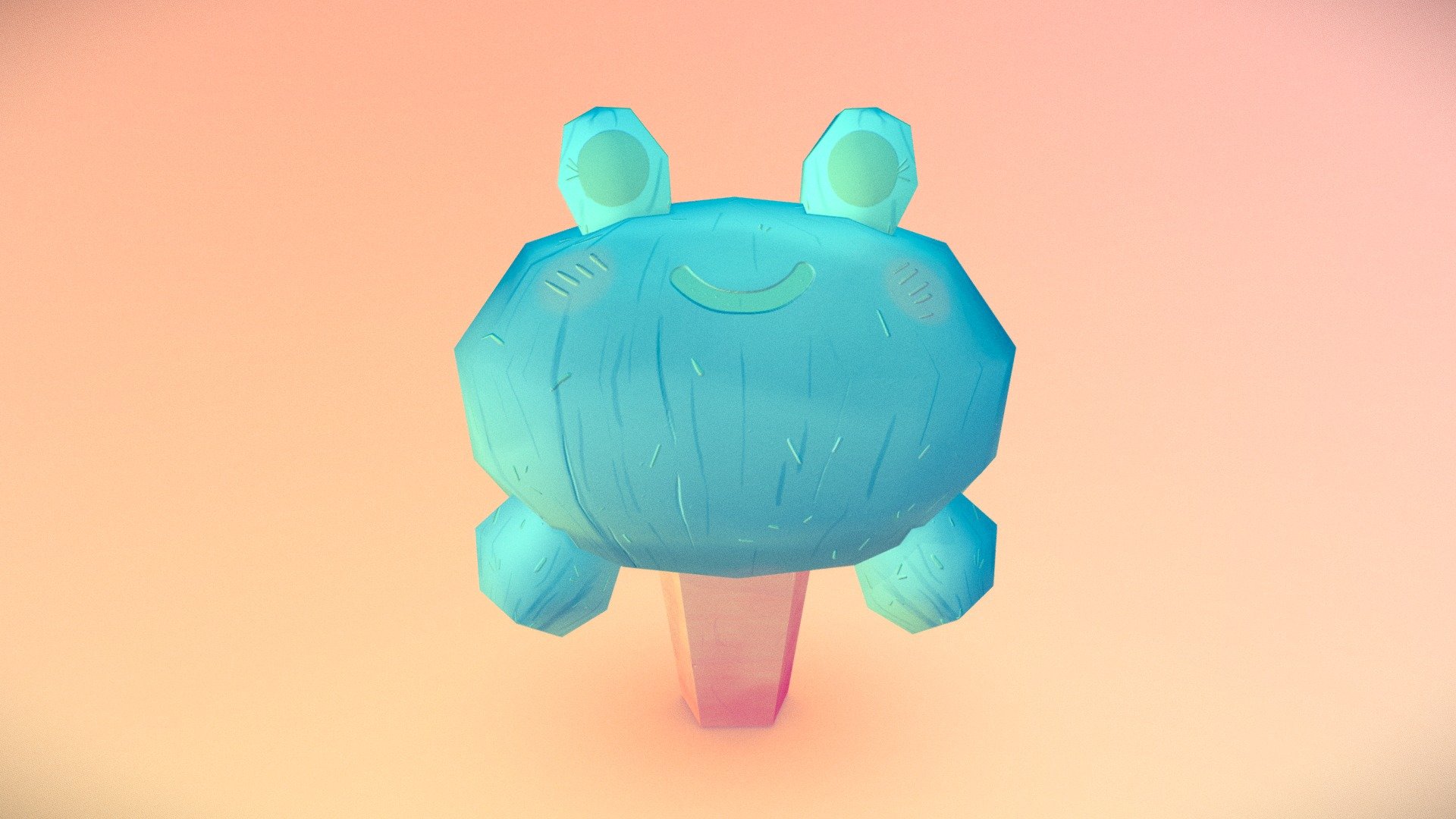 Kawaii Cactus LowPoly