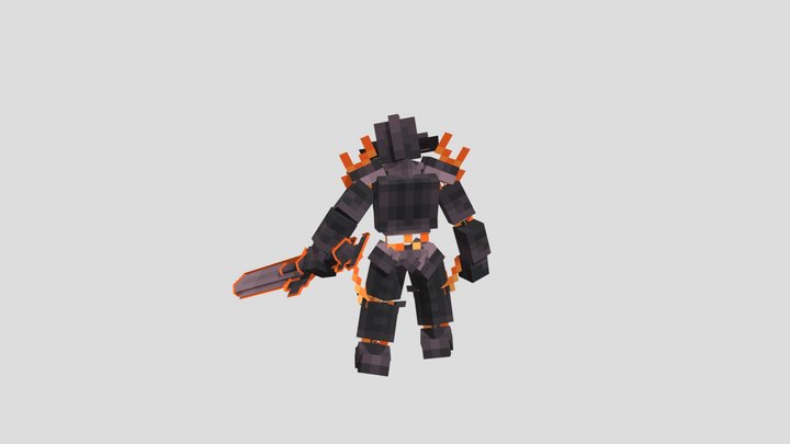 (Work in Progress) Summoned golem 3D Model