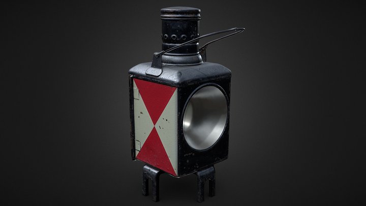 Train Lantern 3D Model